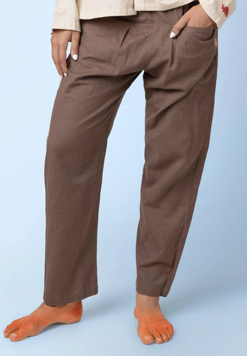 Mati - Brown Casual Outing Pants