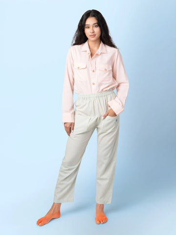 Mati - Green Casual Outing Pants