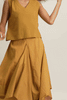 Hary - Mustard Draped Harem Skirt