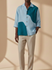 Foosh Cuban Collar Lounge Shirt