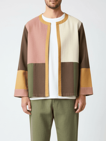 Lery Upcycled Colour Block Jacket