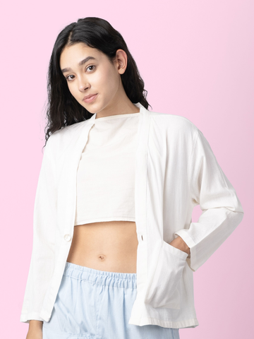 Drift - White Casual Shrug