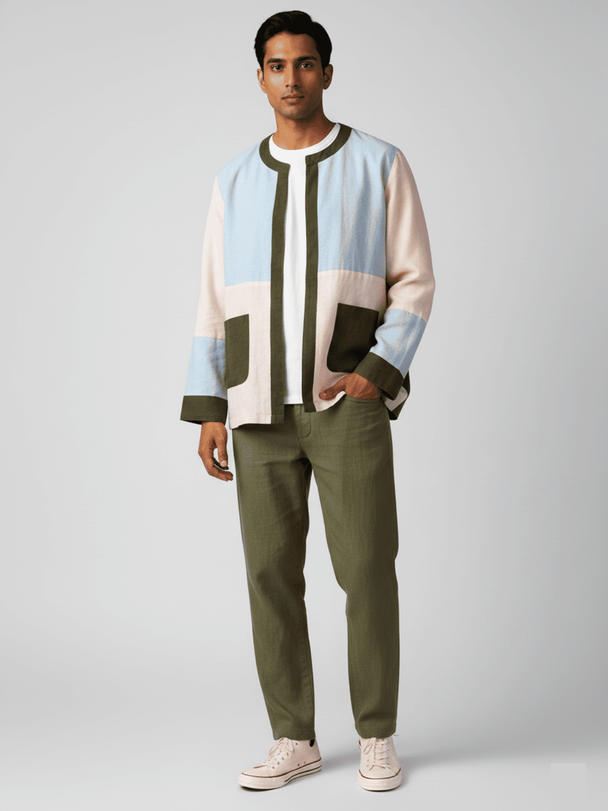 Axis Upcycled Colour Block Jacket image 2