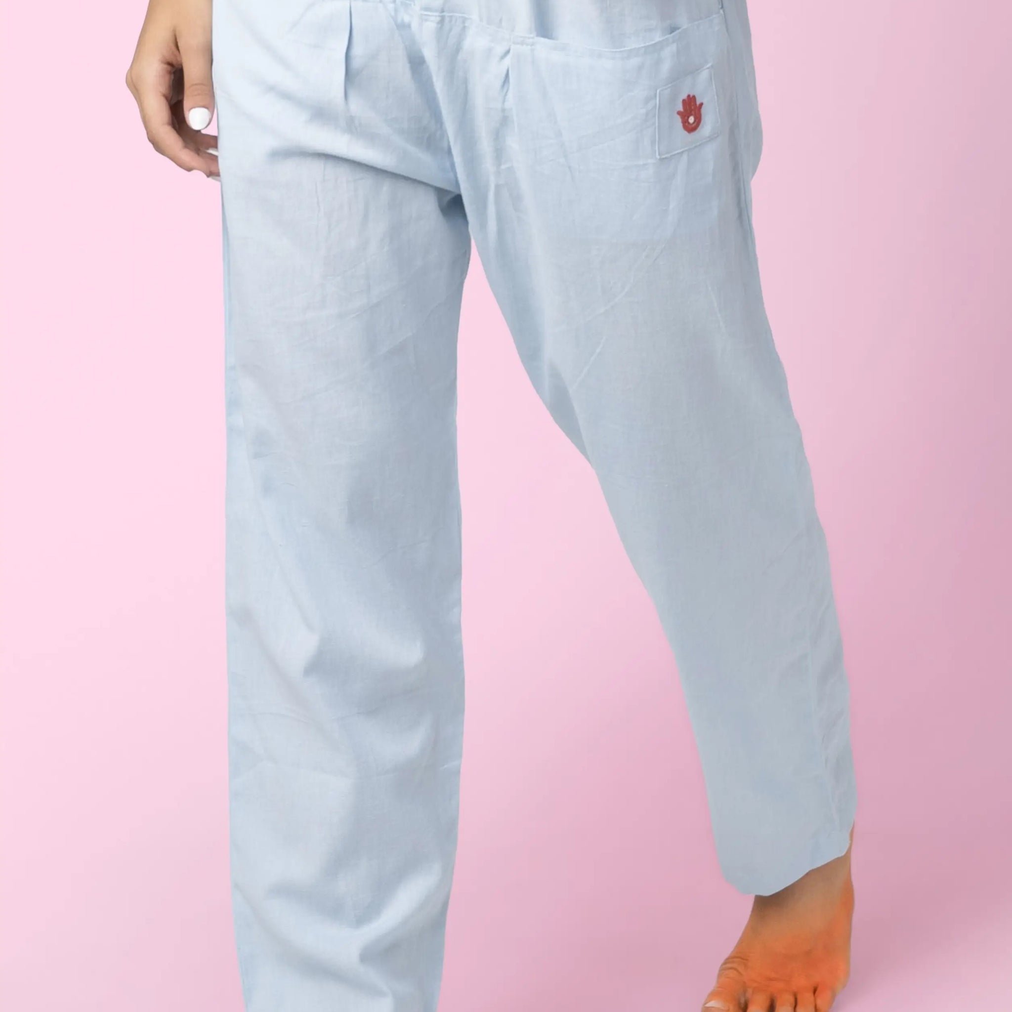 Mati - Blue Casual Outing Pants