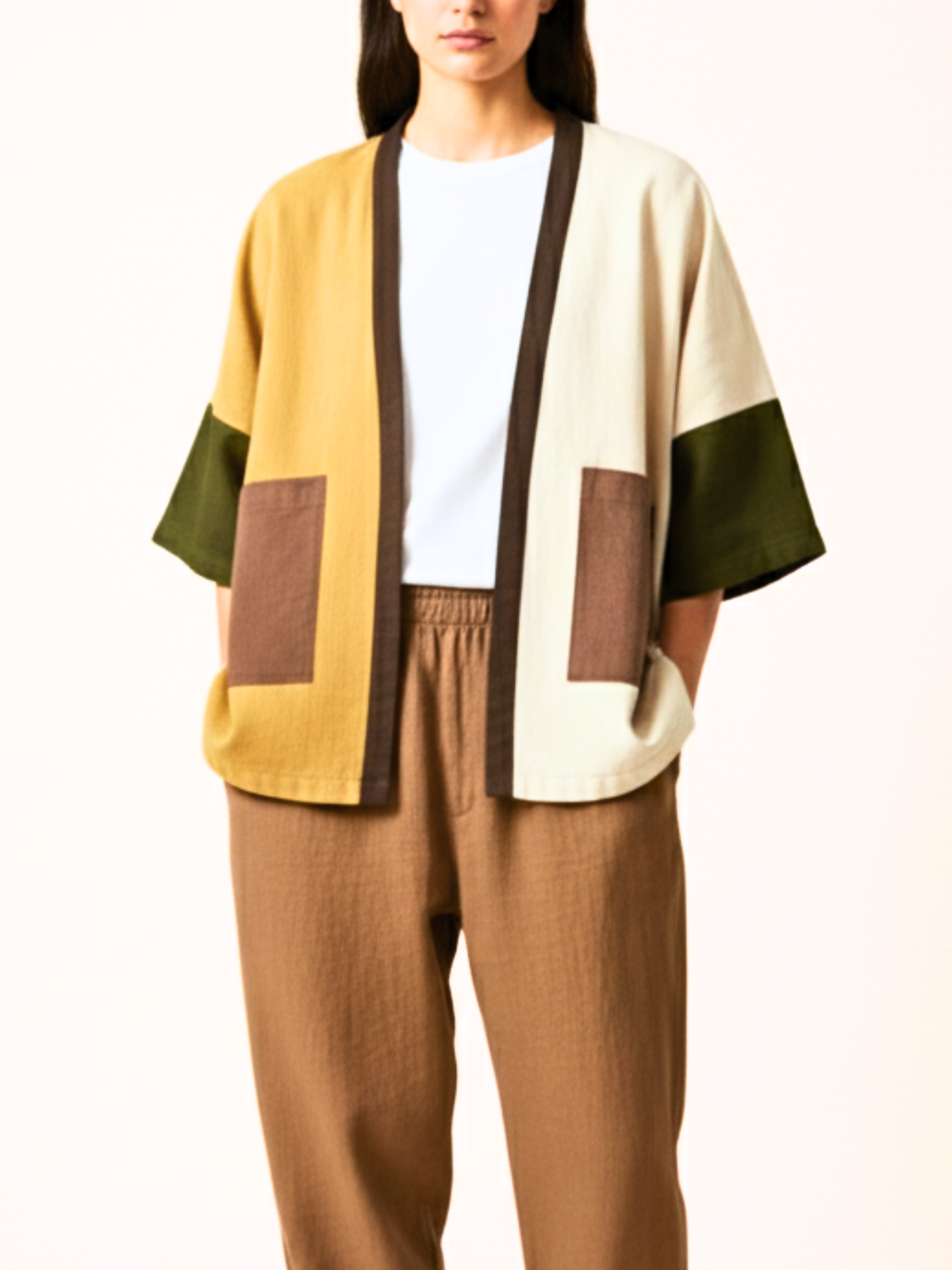 Ochre Upcycled Kimono Jacket