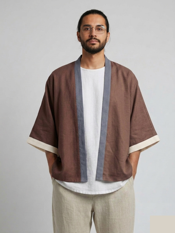 Mokka Upcycled Kimono Jacket