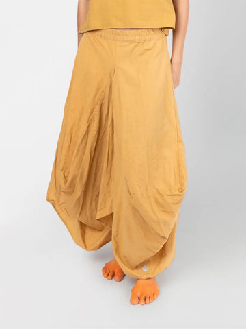 Hary - Mustard Draped Harem Skirt