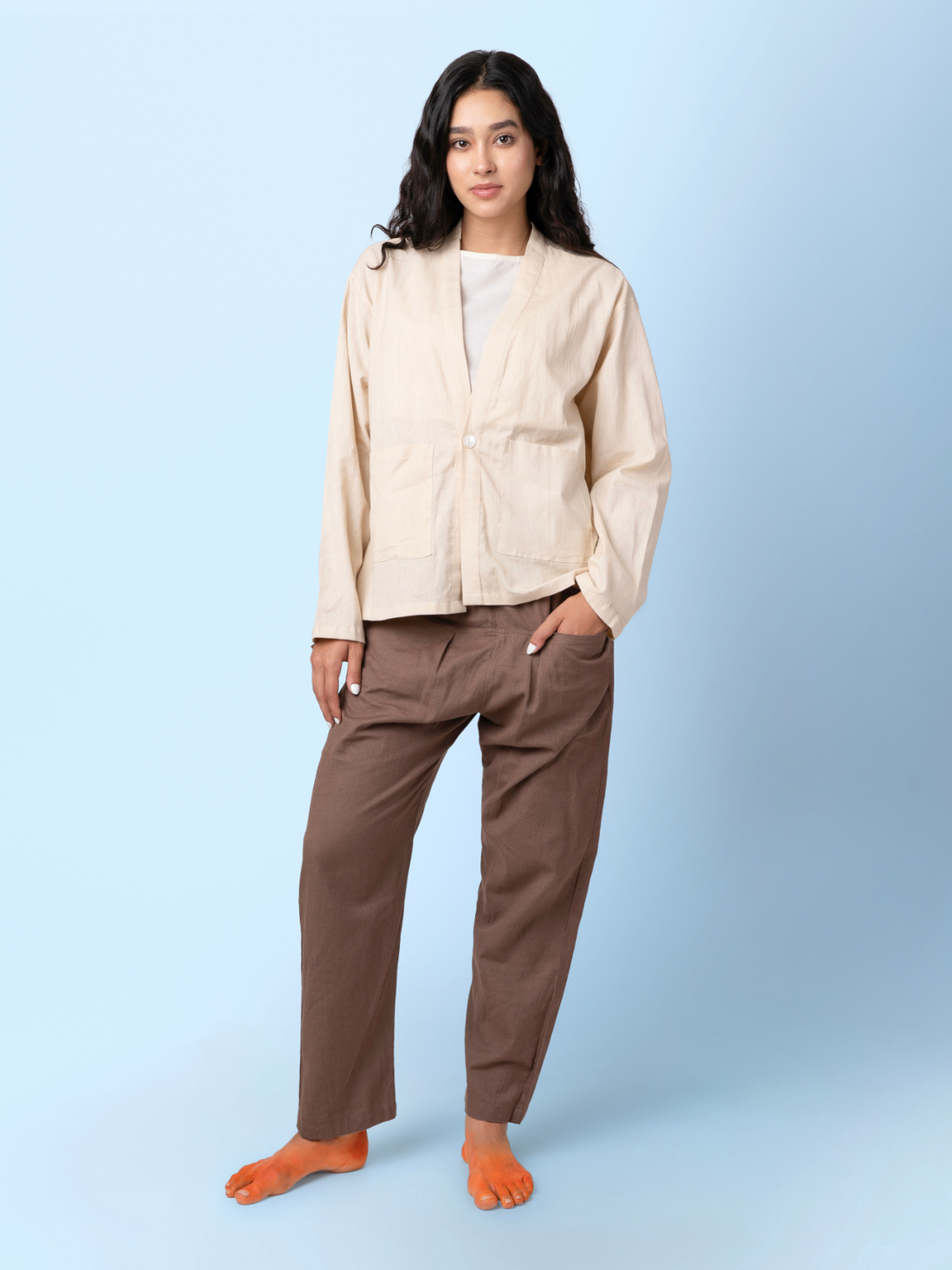 Drift - Beige Casual Shrug