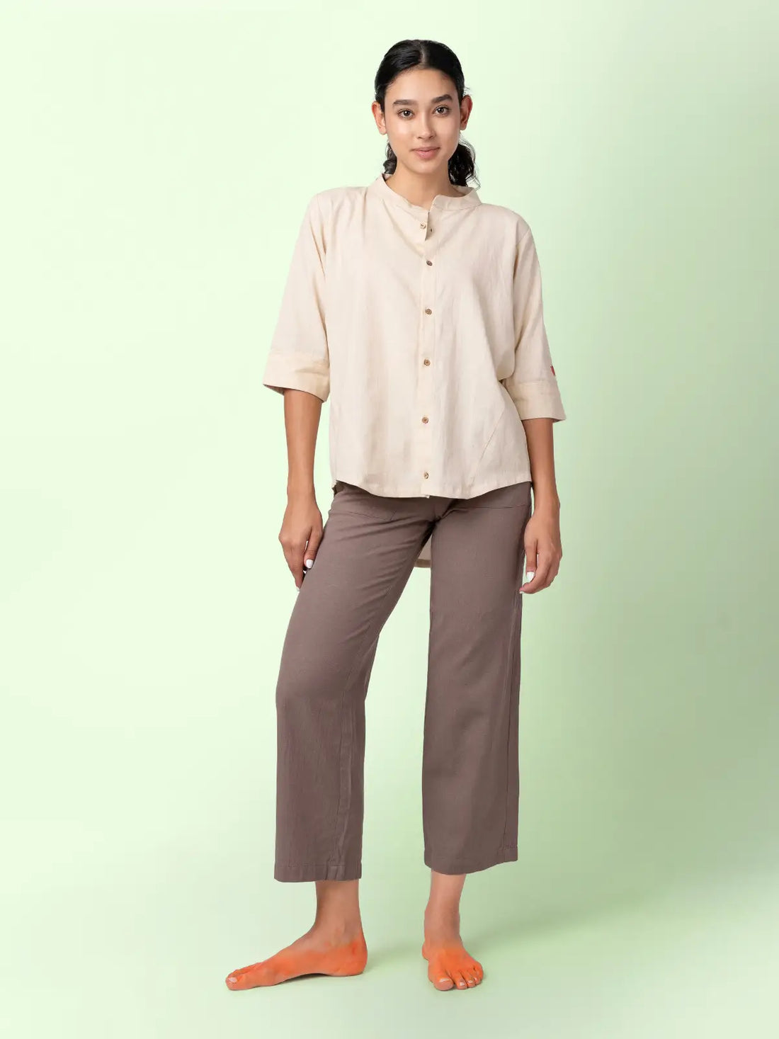 Juno - Brown Patch Pocket Pants