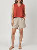 Vezee - Rust Sleeveless V-neck Top