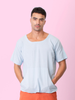 Skippy - Blue T Shirt with Kangaroo Pockets