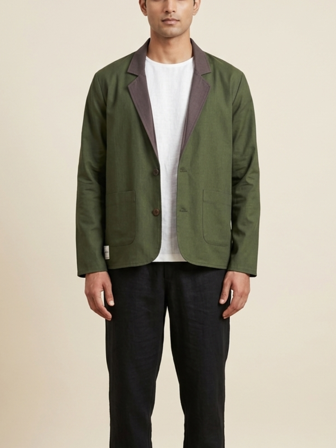 Moss Upcycled Reversible Blazer