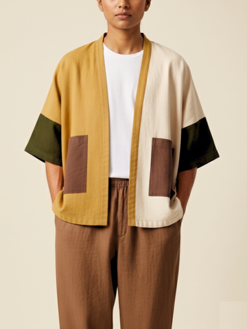 Ochre Upcycled Kimono Jacket