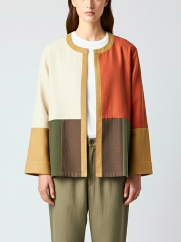 Ignis Upcycled Colour Block Jacket