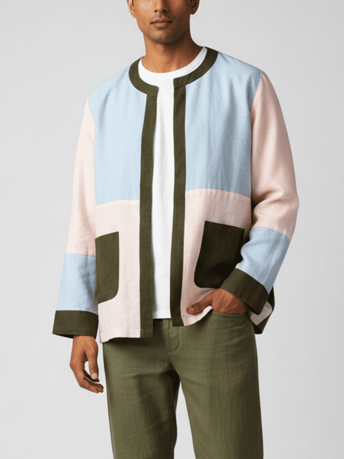 Axis Upcycled Colour Block Jacket image 1