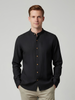 Kaza - Black Shirt with Mandarin collar