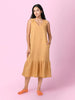 Kendey - Mustard Tiered Midi Dress