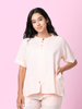 Jude - Pink Mandarin Collar T-Shirt