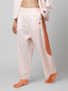 Tipa - Pink Flowy Pants with Side Panel