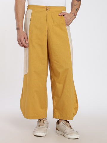 Flow - Mustard Pants with Side Panel