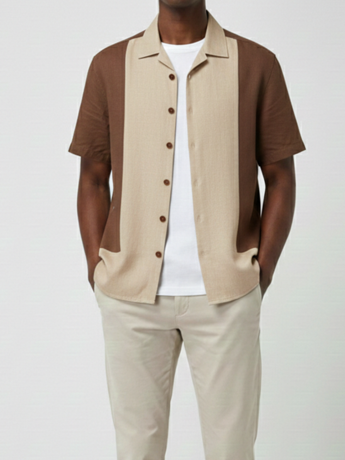 Cacao Cuban Collar Shirt image 3