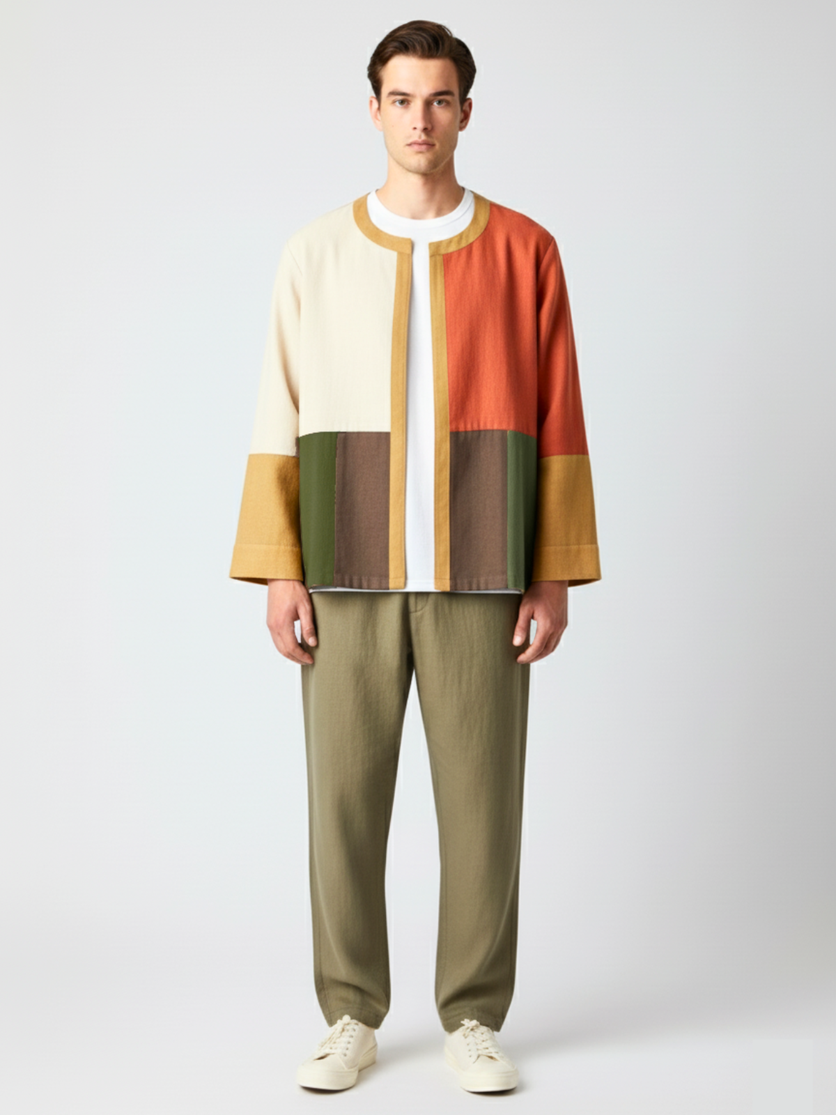 Block Style Jacket Ignis Upcycled Colour Block Jacket
