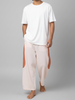 Tipa - Pink Flowy Pants with Side Panel