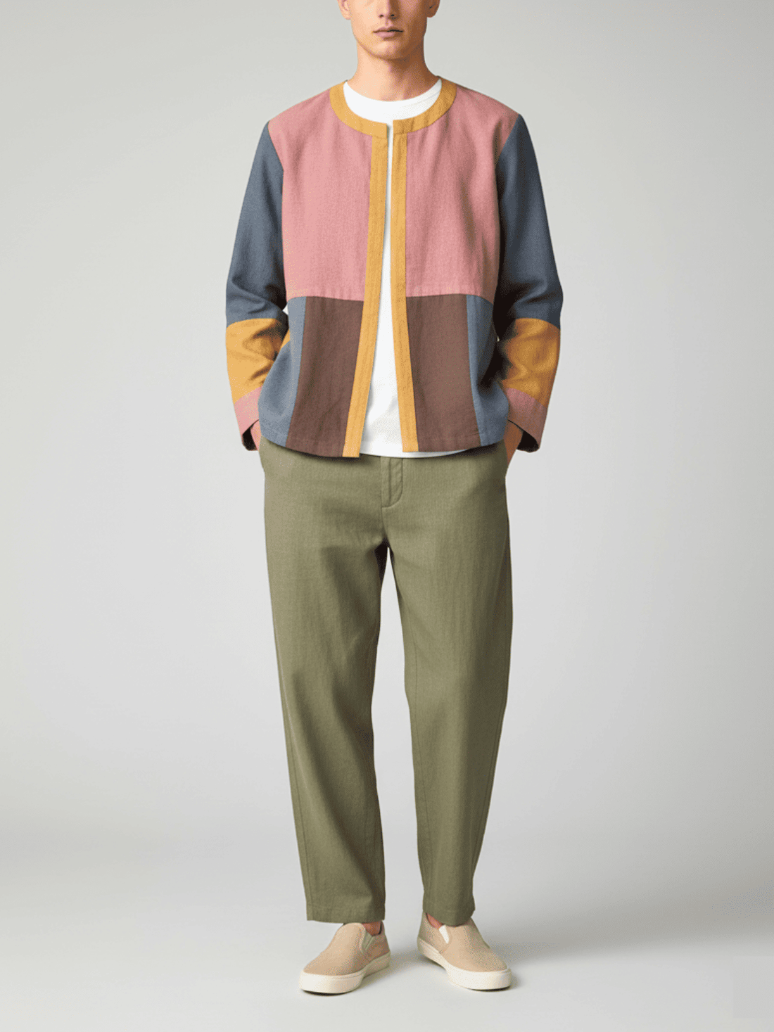 Dub Upcycled Colour Block Jacket