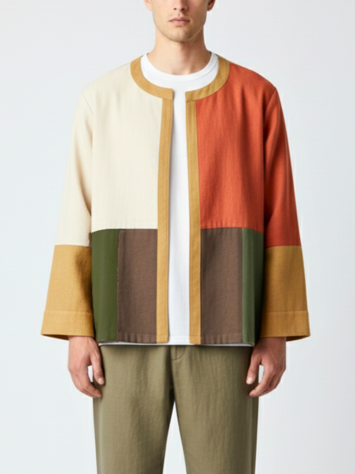 Block Style Jacket Ignis Upcycled Colour Block Jacket