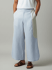 Tipa - Baby Blue Flowy Pants with Side Panel