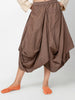 Hary - Brown Draped Harem Skirt