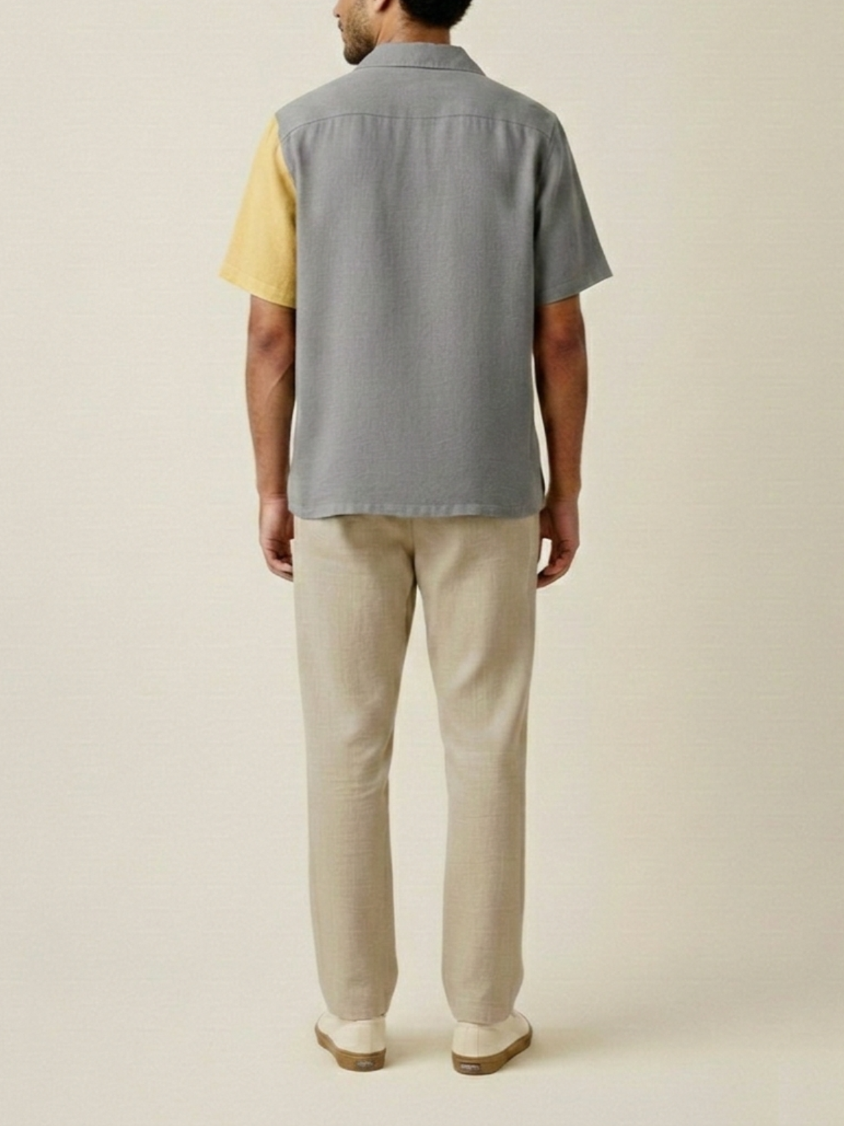 Arden Duo-color Cuban Collar Shirt image 3