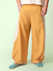 Tipa - Mustard Flowy Pants with Side Panel