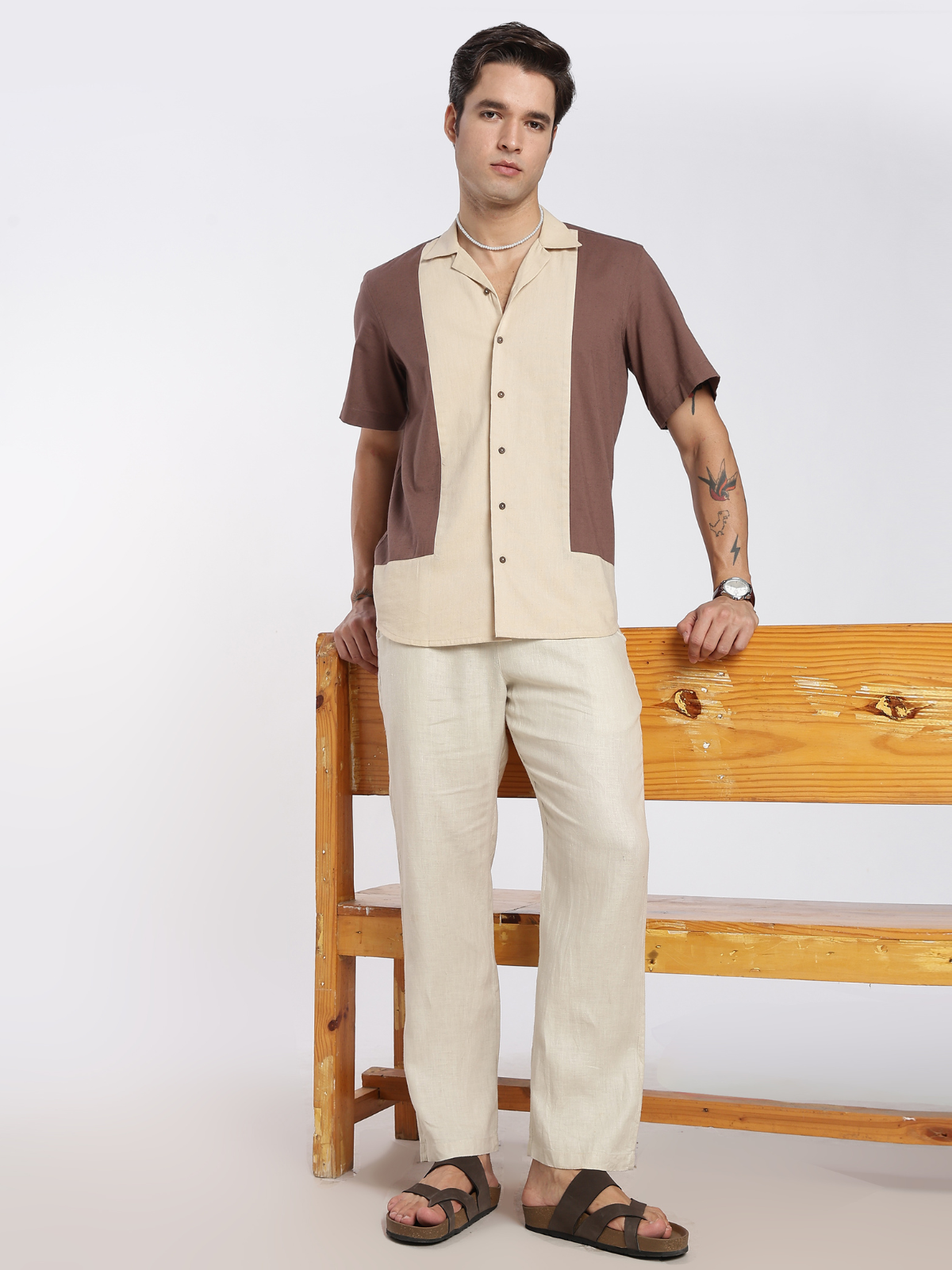 Cacao Cuban Collar Shirt image 2