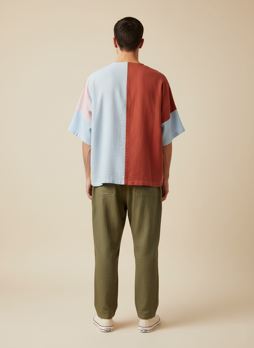 Patch & Flow Upcycled Kimono Jacket
