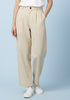 Mars - Beige Pleated Pants