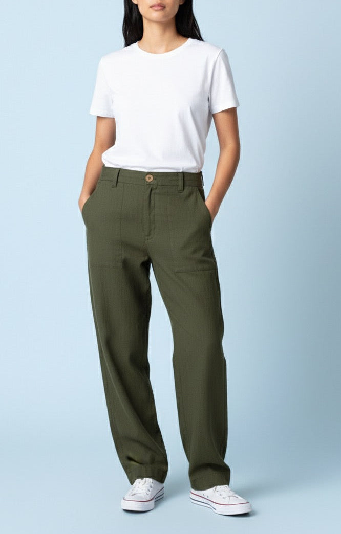 Kura Olive Pants