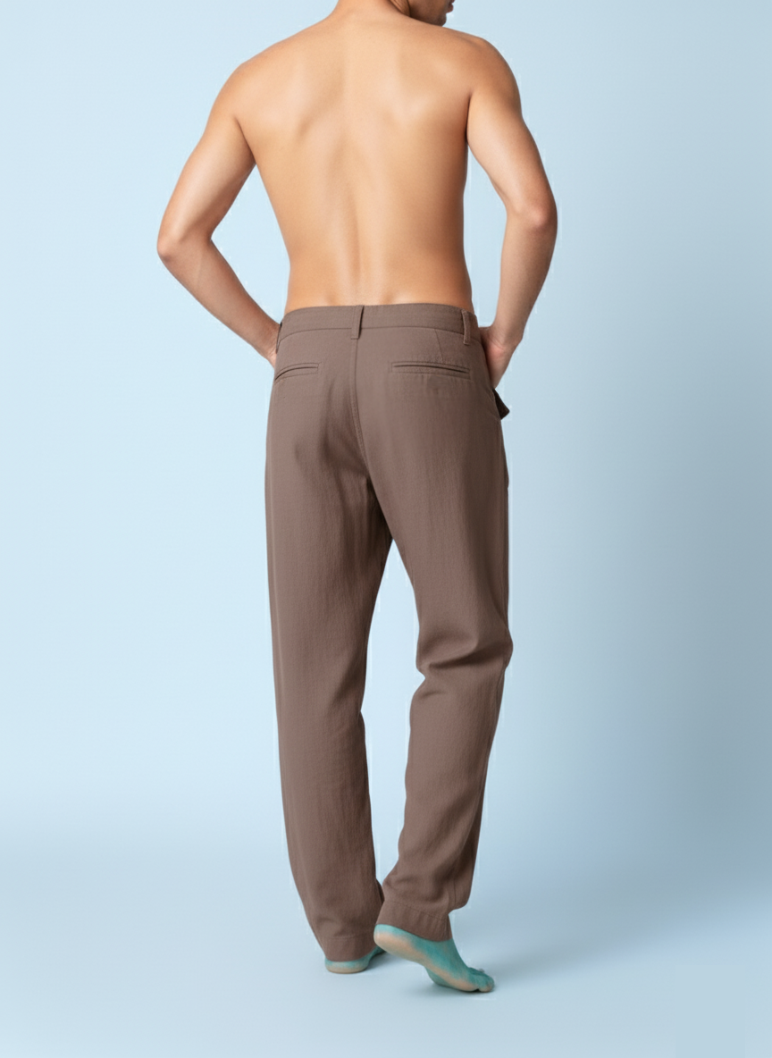 Juno - Brown Patch Pocket Pants