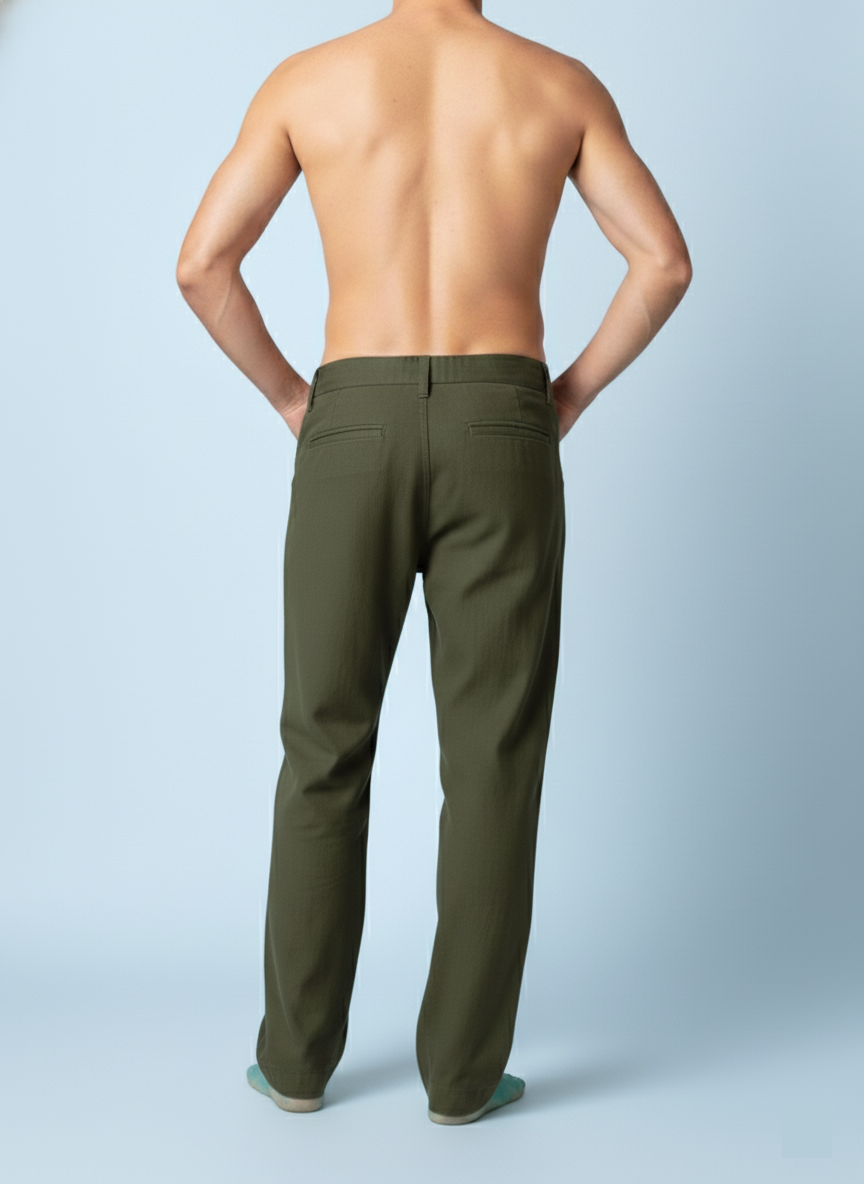 Juno - Olive Patch Pocket Pants