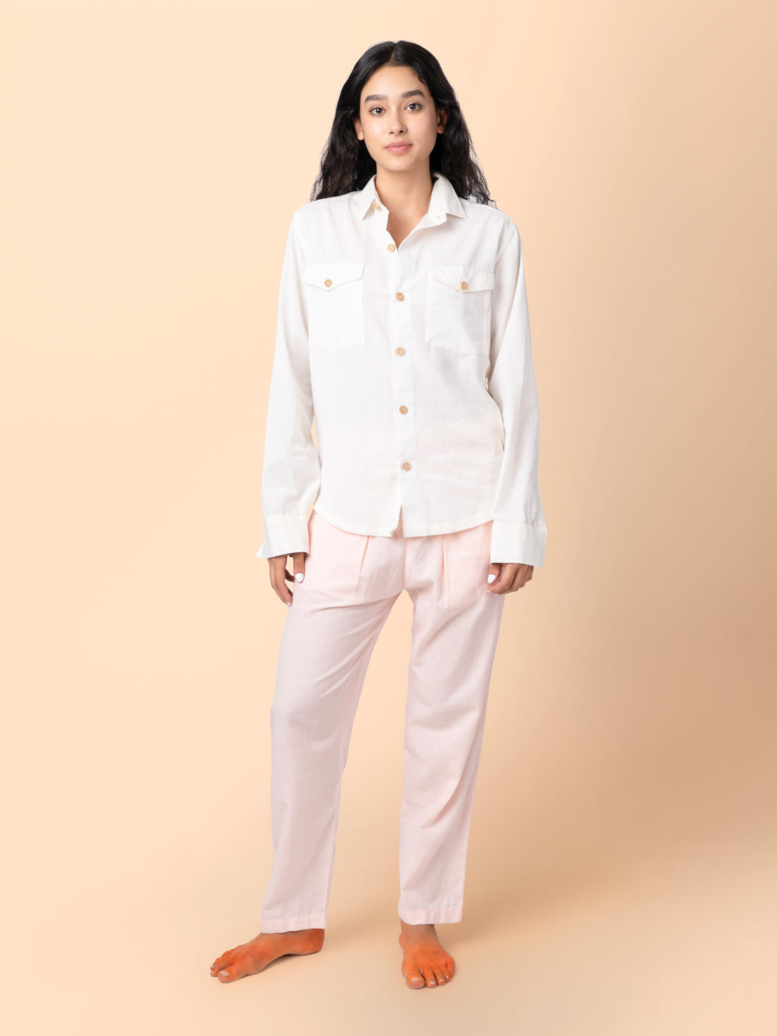 Canyon - Natural Shirt with Flap Pockets