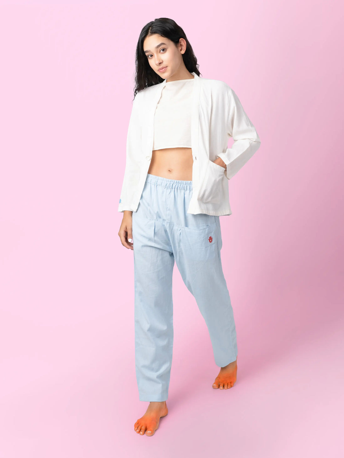 Mati - Blue Casual Outing Pants