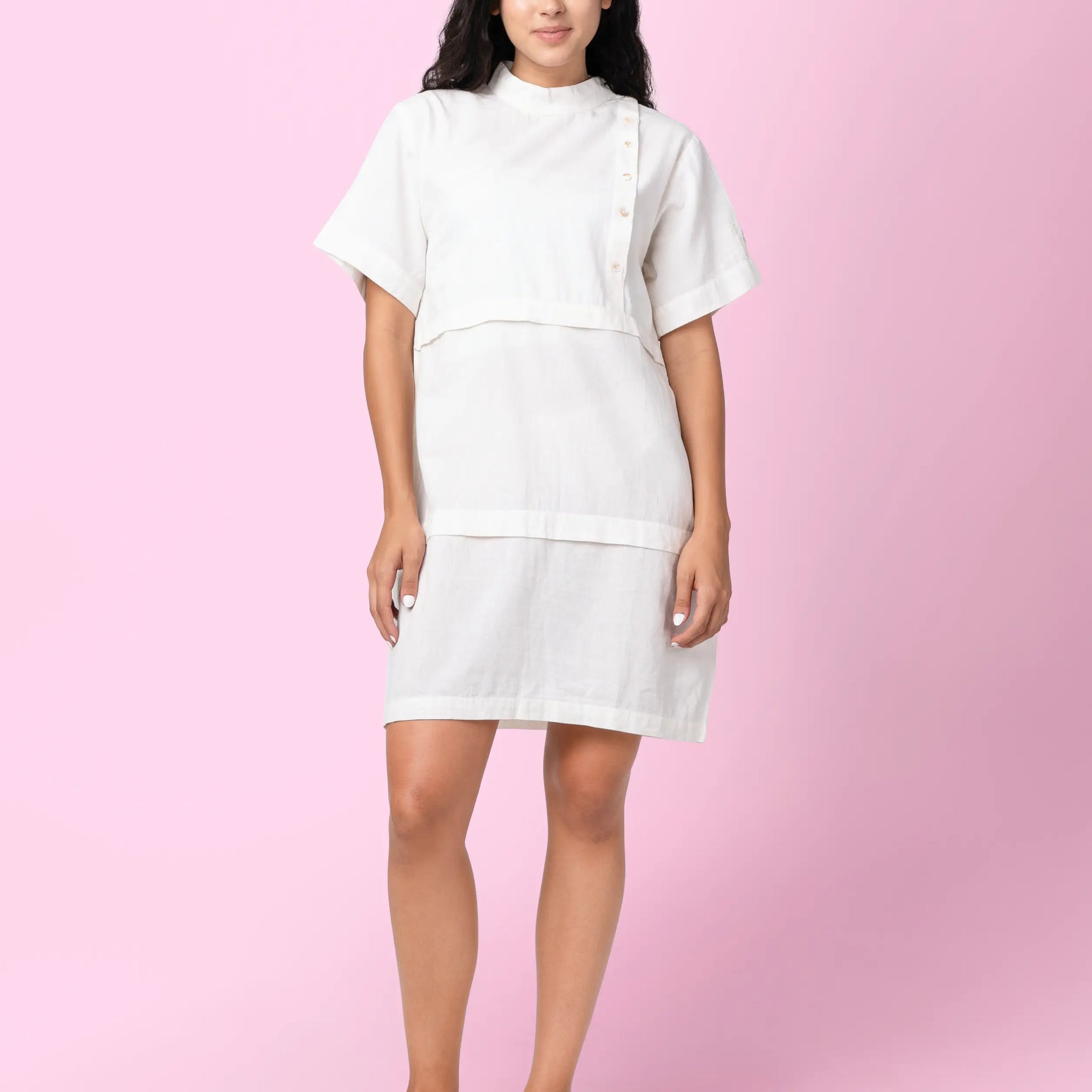 Patti - Natural Sheath Dress