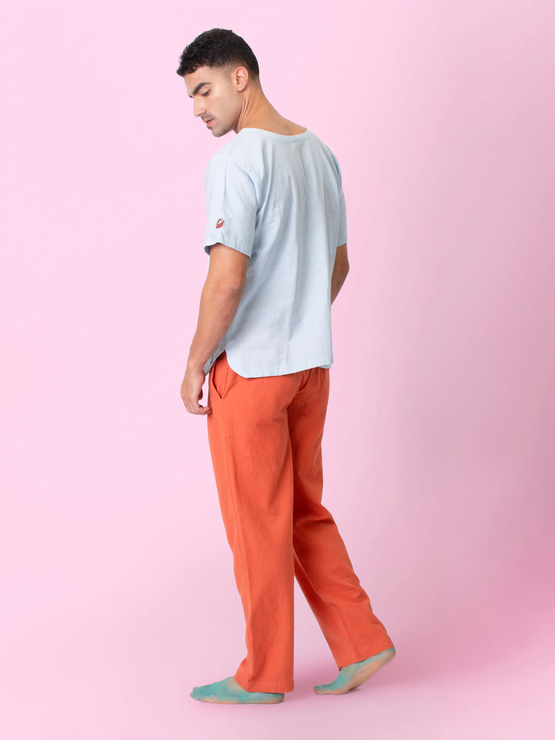 Skippy - Blue T Shirt with Kangaroo Pockets