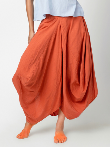 Hary - Rust Draped Harem Skirt