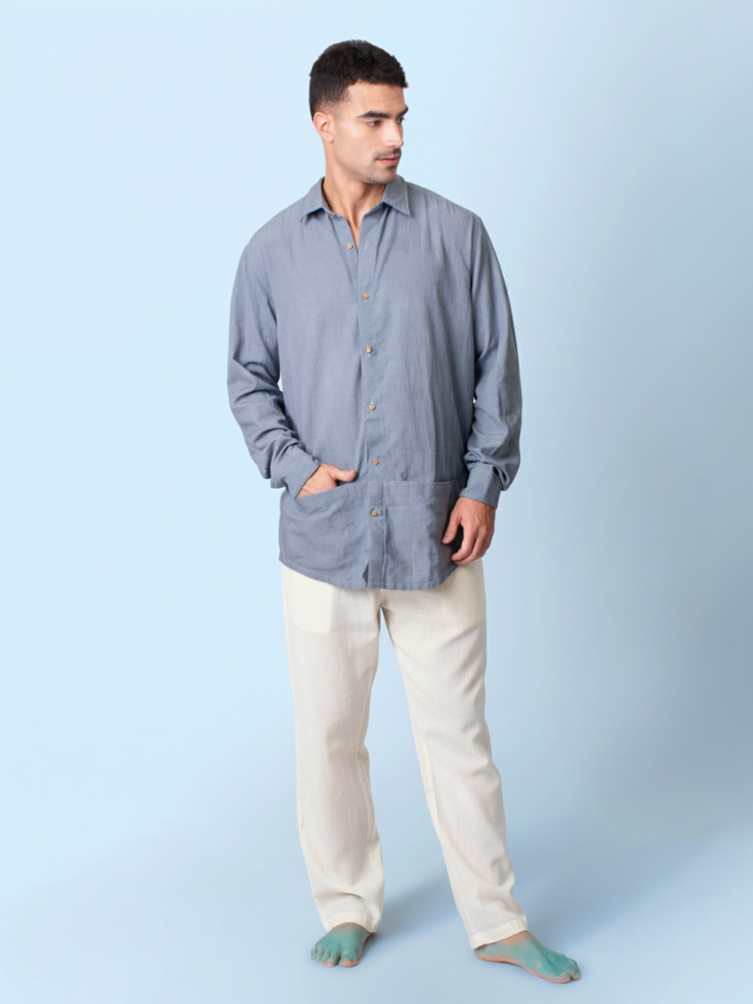 Ceylon - Grey Functional Shirt
