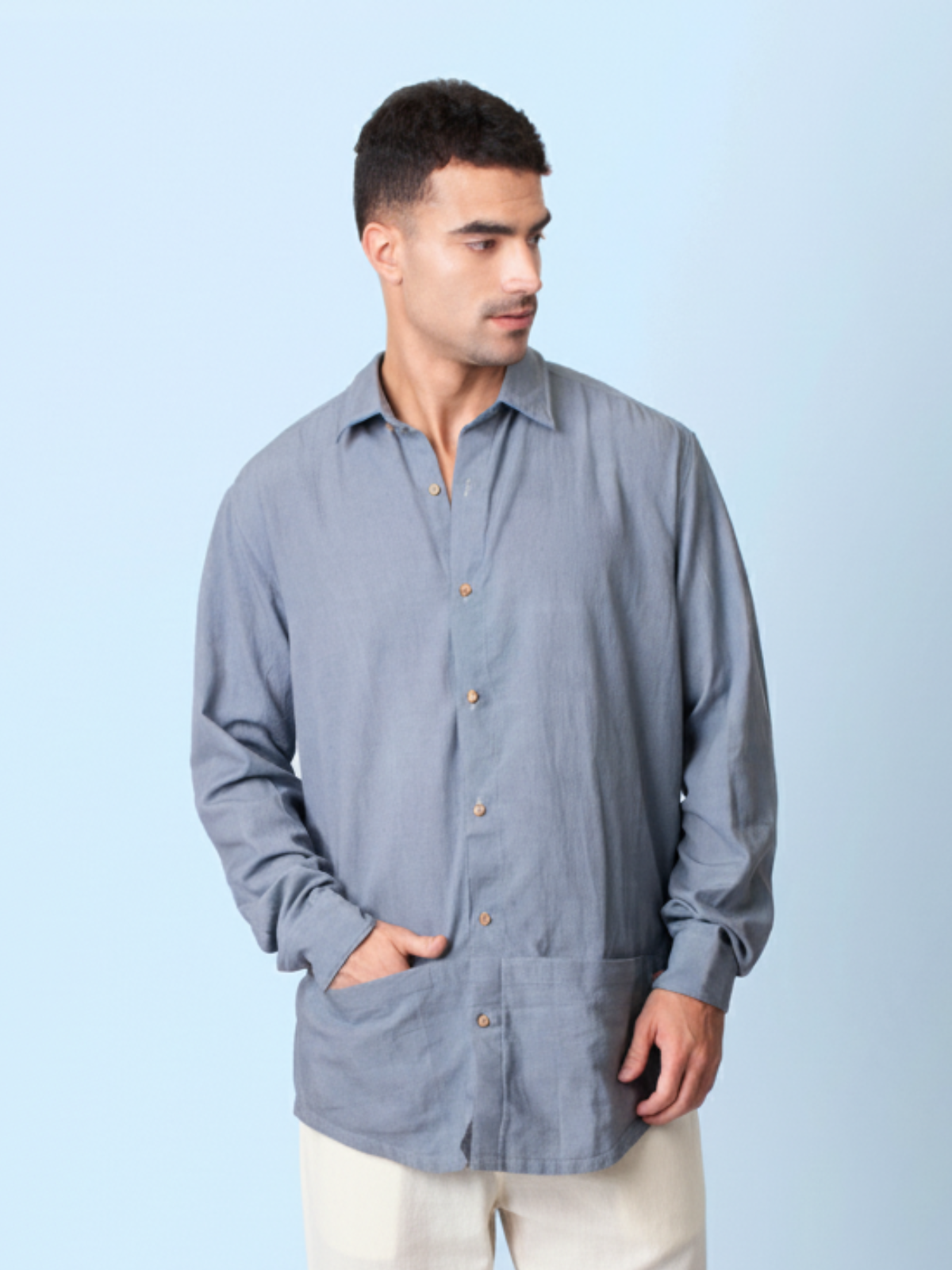 Ceylon - Grey Functional Shirt