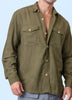 Canyon - Olive Shirt with Flap Pockets